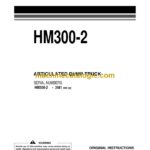 Komatsu HM300-2 Dump Truck Operation and Maintenance Manual (EEAM027303)