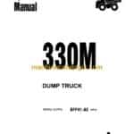 Komatsu 330M Dump Truck Operation and Maintenance Manual (DG713)