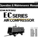 Komatsu EC Series EC75Z, EC75ZS, EC10V, EC105VS, EC170V, EC260V Air Compressor Operation and Maintenance Manual (SEAM683A01)