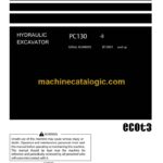 Komatsu PC130-8 Hydraulic Excavator Operation and Maintenance Manual (KEAM052600)