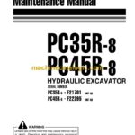 Komatsu PC35R-8, PC45R-8 Hydraulic Excavator Operation and Maintenance Manual (WEAM000302)