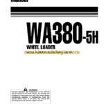 Komatsu WA380-5H Wheel Loader Operation and Maintenance Manual (VEAM920100)