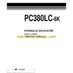 Komatsu PC380LC-6K Hydraulic Excavator Operation and Maintenance Manual (EEAM008304)