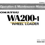 Komatsu WA200-1 Wheel Loader Operation and Maintenance Manual (SEAM04190103)