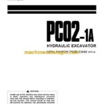 Komatsu PC02-1A Hydraulic Excavator Operation and Maintenance Manual (SEAM005700)