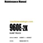 Komatsu 960E-2K Dump Truck Operation and Maintenance Manual (CEAM026404)
