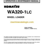 Komatsu WA320-1 Wheel Loader Operation and Maintenance Manual (CEADW19021)