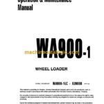 Komatsu WA900-1 Wheel Loader Operation and Maintenance Manual (CEAD002600)