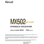 Komatsu MX502 Hydraulic Excavator Operation and Maintenance Manual (SEAD061700)