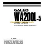 Komatsu WA200L-5 Wheel Loader Operation and Maintenance Manual (TEN00080-00)