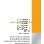 Case CX26B Series 2, CX30B Series 2, CX35B Series 2, CX39B Series 2, CX45B Series 2, CX50B Series 2, CX55B Mini Excavator Parts Catalog (84413782B)