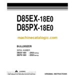 Komatsu D85EX-18E0, D85PX-18E0 Bulldozer Operation and Maintenance Manual (EENAM03732)