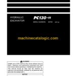 Komatsu PC130-11 Hydraulic Excavator Operation and Maintenance Manual (TEN01047-02)