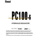 Komatsu PC100-6 Hydraulic Excavator Operation and Maintenance Manual (MEAD2P1200)