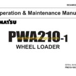 Komatsu PWA210-1 Wheel Loader Operation and Maintenance Manual (SEAM020K0301)