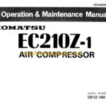 Komatsu EC210Z-1 Air Compressor Operation and Maintenance Manual (SEAM068BKR01)