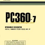 Komatsu PC360-7 Hydraulic Excavator Operation and Maintenance Manual (OMEH3607M1)