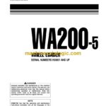 Komatsu WA200-5 Wheel Loader Operation and Maintenance Manual (VEAM220101)