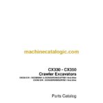 Case CX330, CX350 Crawler Excavators Parts Catalog (6-88951_int_USN)