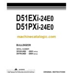 Komatsu D51EXi-24E0, D51PXi-24E0 Bulldozer Operation and Maintenance Manual (EENAM04151)