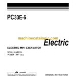 Komatsu PC33E-6 Hydraulic Excavator Operation and Maintenance Manual (EENAM04240)