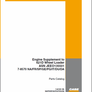 Case 621D Loader Supplement Parts Catalog (7-8570S1_int_USN)