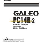 Komatsu PC14R-2 Hydraulic Excavator Operation and Maintenance Manual (WEAM007700)