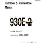 Komatsu 930E-2 Dump Truck Operation and Maintenance Manual (CEAD012000)
