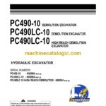 Komatsu PC490-10, PC490LC-10 Hydraulic Excavator Operation and Maintenance Manual (UENAM01014)
