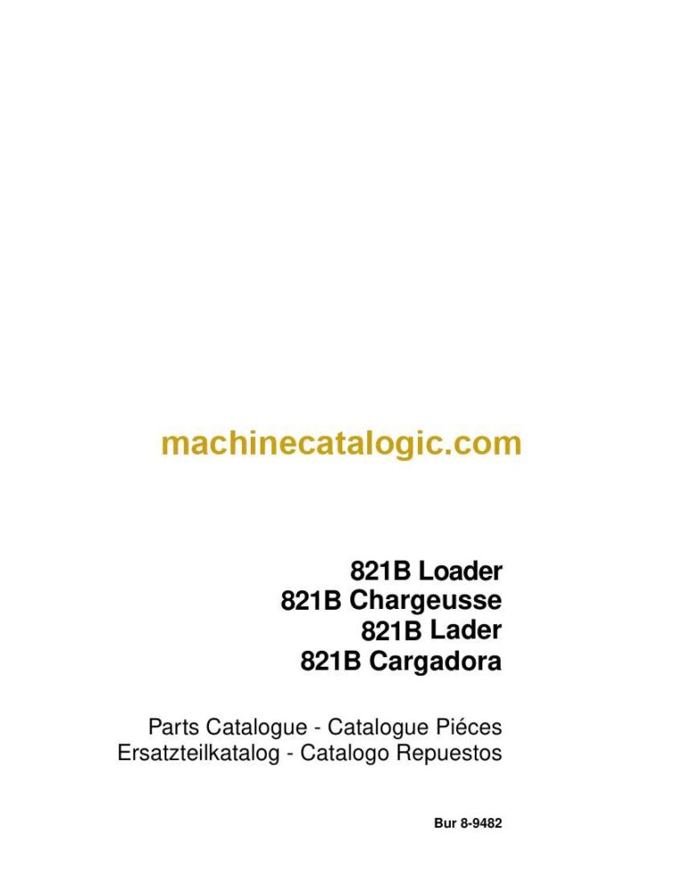 Case 821B Loader Parts Catalog (8-9482_int_USN)