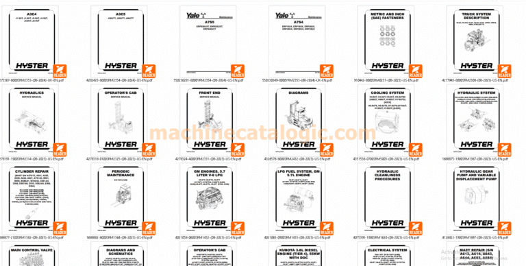 Hyster service Manual 2024
