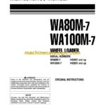 Komatsu WA80M-7, WA100M-7 Wheel Loader Operation and Maintenance Manual (VENAM03001)