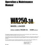 Komatsu WA250-3A Wheel Loader Operation and Maintenance Manual (SEAD007503)