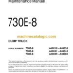 Komatsu 730E-8 Dump Truck Operation and Maintenance Manual (CEAM033705)