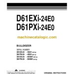 Komatsu D61EXi-24E0, D61PXi-24E0 Bulldozer Operation and Maintenance Manual (EENAM04121)