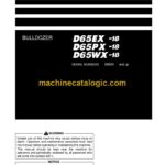 Komatsu D65EX-18, D65PX-18, D65WX-18 Bulldozer Operation and Maintenance Manual (TEN01142-00)