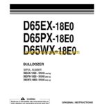 Komatsu D65EX-18E0, D65PX-18E0, D65WX-18E0 Bulldozer Operation and Maintenance Manual (EENAM03761)