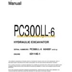 Komatsu PC300LL-6 Hydraulic Excavator Operation and Maintenance Manual (CEAM008501)