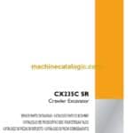 Case CX235C SR Crawler Excavator Parts Catalog (84586336)