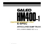 Komatsu HM400-1 Dump Truck Operation and Maintenance Manual (SEAM051202P)