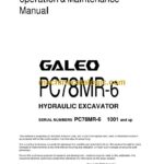 Komatsu PC78MR-6 Hydraulic Excavator Operation and Maintenance Manual (TEN00032-00)