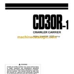 Komatsu CD30R-1 Crawler Carrier Operation and Maintenance Manual (SEAM050800P)
