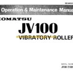 Komatsu JV100 Vibratory Roller Operation and Maintenance Manual (SEAM0265TK01)