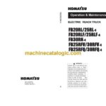 Komatsu FB20RL, FB25RL-4, FB20RLF, FB25RLF-4, FB30RN-4, FB25RFV, FB30RFV-4, FB25RFQ, FB30RFQ-4 Electric Reach Truck Operation and Maintenance Manual (TEN00572-00)