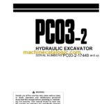 Komatsu PC03-2 Hydraulic Excavator Operation and Maintenance Manual (SEAM021600)