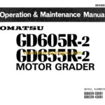 Komatsu GD605R-2, GD655R-2 Motor Grader Operation and Maintenance Manual (SEAM23CB00)