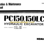 Komatsu PC150-3, PC150LC-3 Hydraulic Excavator Operation and Maintenance Manual (SEAM021KC300)