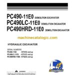 Komatsu PC490-11E0, PC490LC-11E0, PC490HRD-11E0 Hydraulic Excavator Operation and Maintenance Manual (UENAM01912)
