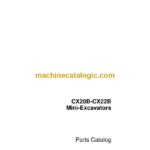 Case CX20B, CX22B Mini Excavators Parts Catalog (7-9584_int_USN)