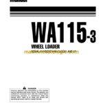 Komatsu WA115-3 Wheel Loader Operation and Maintenance Manual (VEAM120100)